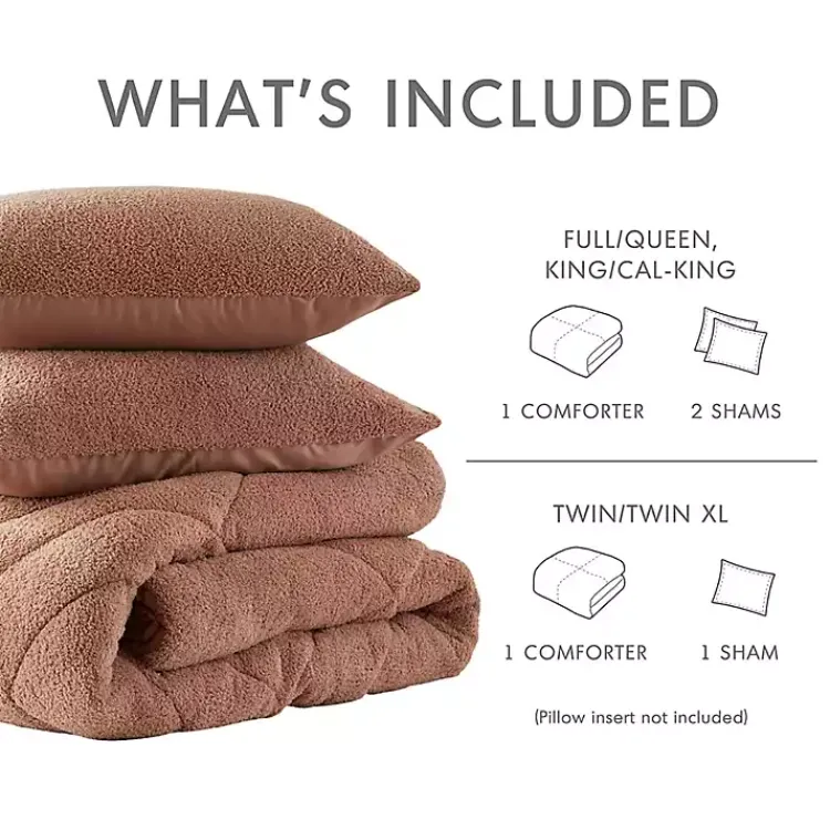 Kirklands Home Quilted Teddy 3-pc. Full/Queen Comforter Set Brown Online