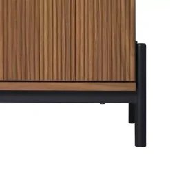 Kirklands Home Reeded 3-Drawer Dresser Brown Best