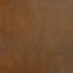 Kirklands Home Round Faux Leather Tufted Storage Ottoman Brown New