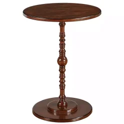 Kirklands Home Santel Spindle Accent Table Brown New