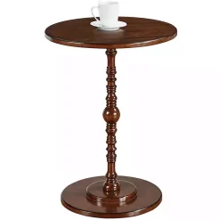 Kirklands Home Santel Spindle Accent Table Brown New