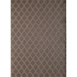 Kirklands Home Santorini Trellis Outdoor Area Rug, 6x9 Brown New