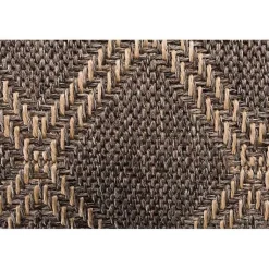 Kirklands Home Santorini Trellis Outdoor Area Rug, 6x9 Brown New