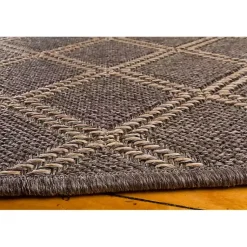 Kirklands Home Santorini Trellis Outdoor Area Rug, 7x9 Brown Clearance