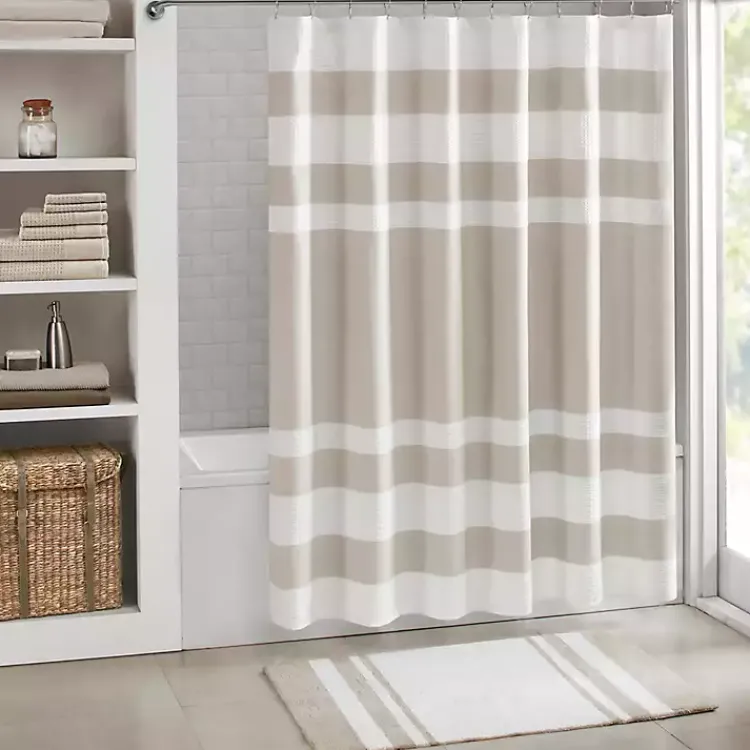 Kirklands Home Stripe Reversible Bath Mat, 45 in. Brown Sale