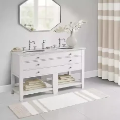 Kirklands Home Brown Stripe Reversible Bath Runner Best