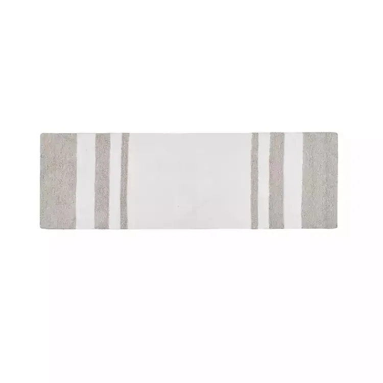Kirklands Home Brown Stripe Reversible Bath Runner Best