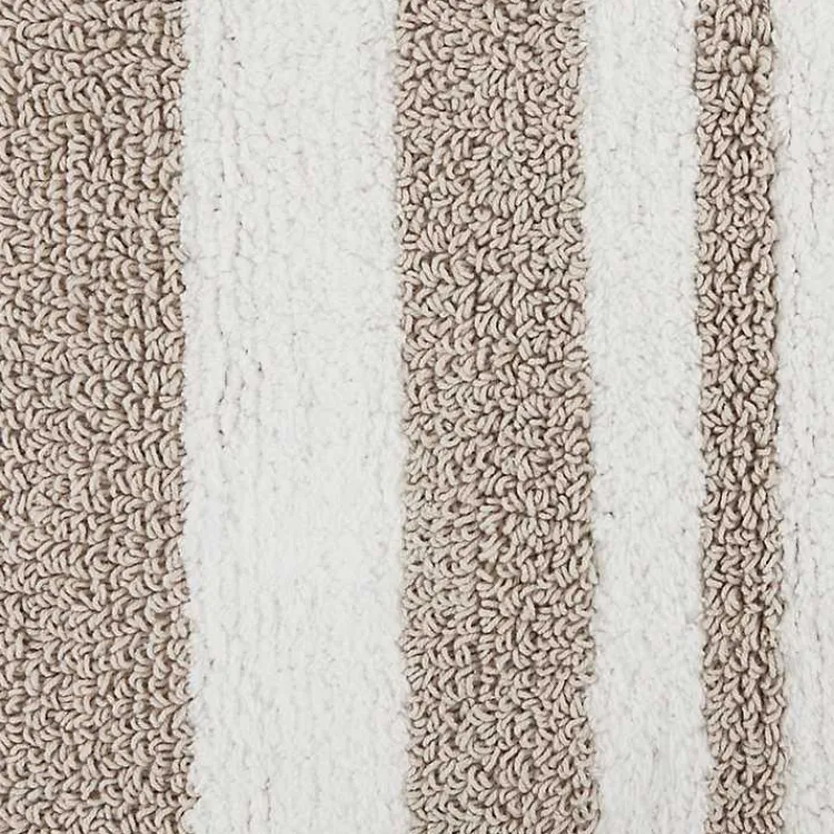 Kirklands Home Brown Stripe Reversible Bath Runner Best
