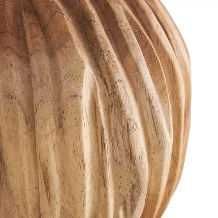 Bowl Filler>Kirklands Home Brown Teak Wood Carved Orbs, Set of 3