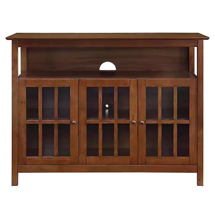 Kirklands Home Tiered Deluxe Cali Media Cabinet Brown Discount