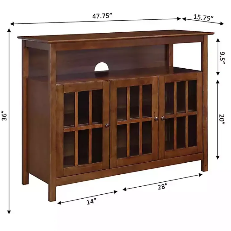 Kirklands Home Tiered Deluxe Cali Media Cabinet Brown Discount