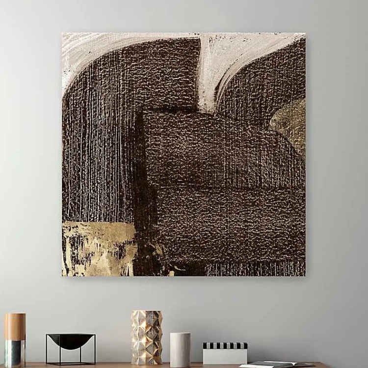 Kirklands Home to Gold Canvas Art Print, 40x40 in. Brown Sale