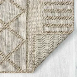 Kirklands Home Brown Transitional Stripes Outdoor Rug, 8x10 Best