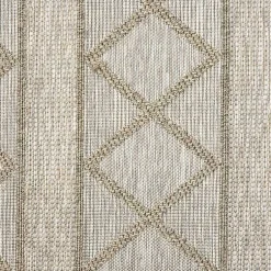Kirklands Home Brown Transitional Stripes Outdoor Rug, 8x10 Best