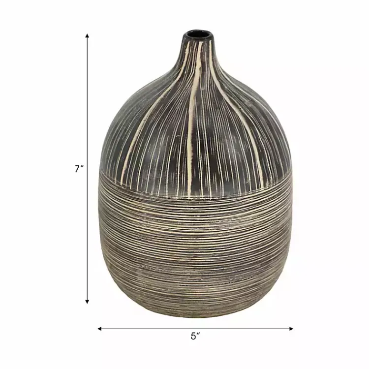 Vases>Kirklands Home Tribal Vase Brown