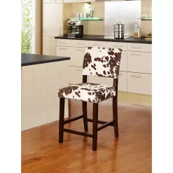 Kirklands Home Udder Madness Counter Stool Brown Best