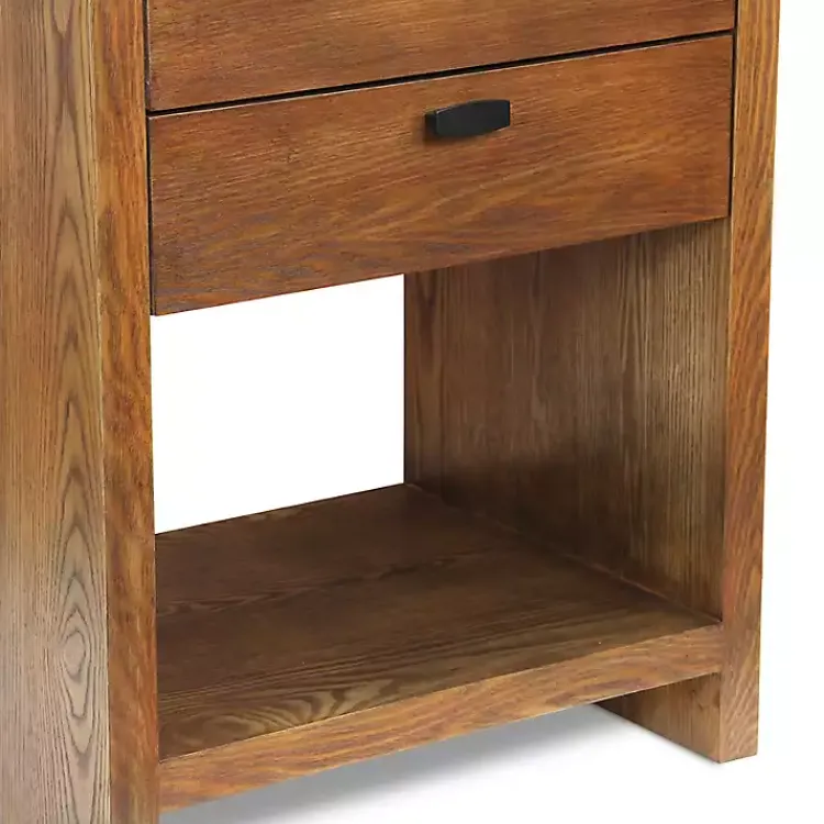 Kirklands Home Vivara 2-Drawer Nightstand Brown Clearance