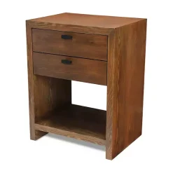 Kirklands Home Vivara 2-Drawer Nightstand Brown Clearance