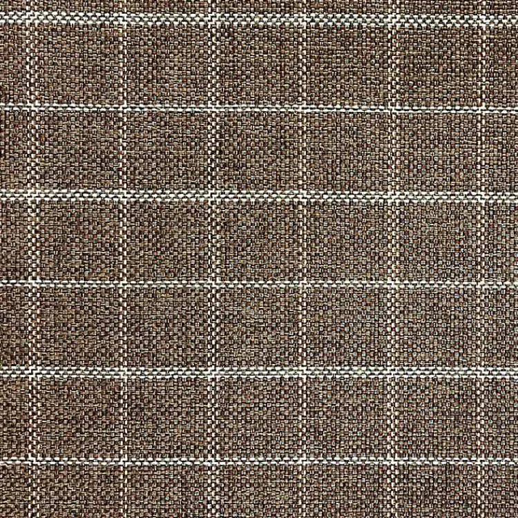 Kirklands Home Windowpane Upholstered Counter Stool Brown New