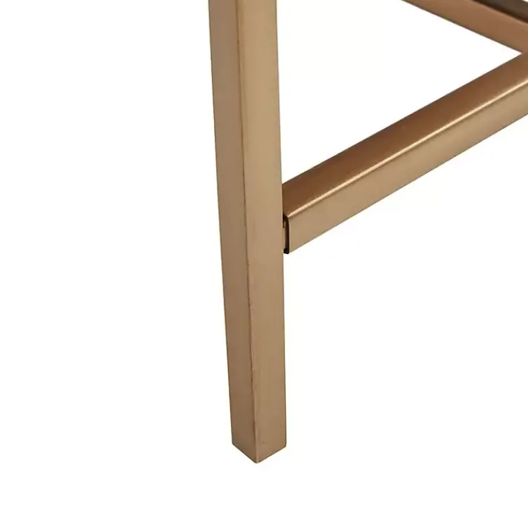 Kirklands Home Wood and Gold Martha Stewart Cabinet Brown Online