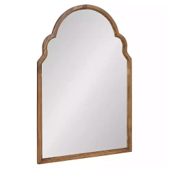 Kirklands Home Brown Wood Arch Hogan Wall Mirror Outlet