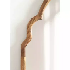 Kirklands Home Brown Wood Arch Hogan Wall Mirror Outlet