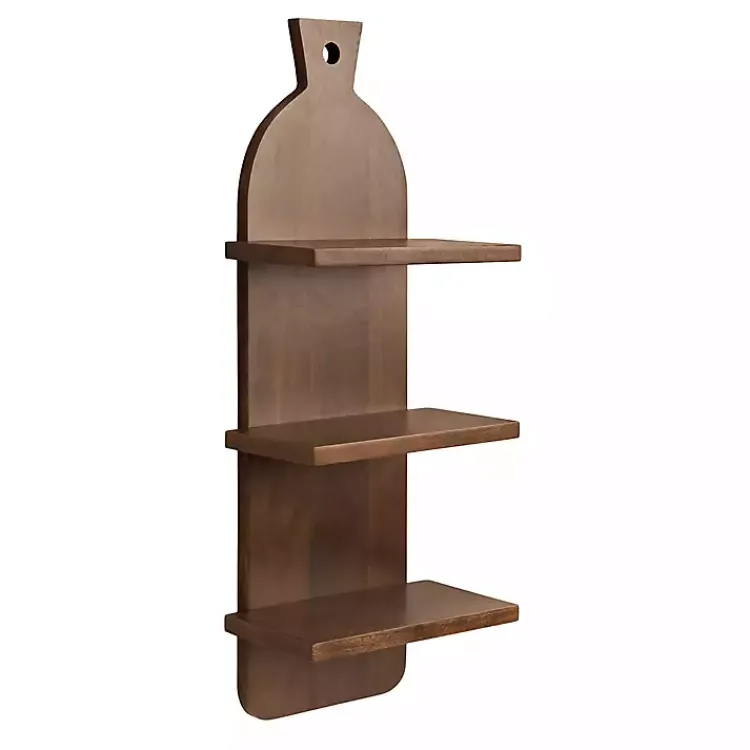 Kirklands Home Brown Wood Board Tiered Wall Shelf Online