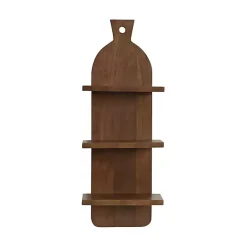 Kirklands Home Brown Wood Board Tiered Wall Shelf Online