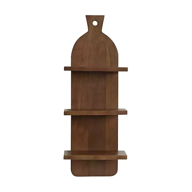 Kirklands Home Brown Wood Board Tiered Wall Shelf Online
