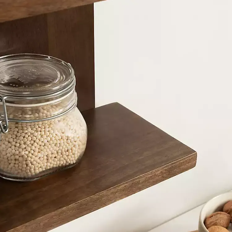 Kirklands Home Brown Wood Board Tiered Wall Shelf Online