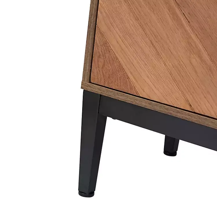 Kirklands Home Wood Chevron 4-Door Sideboard Brown Online