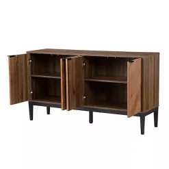 Kirklands Home Wood Chevron 4-Door Sideboard Brown Online