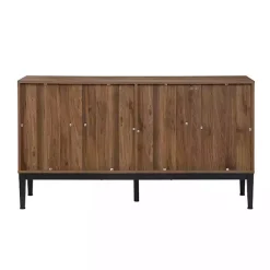 Kirklands Home Wood Chevron 4-Door Sideboard Brown Online