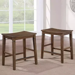 Kirklands Home Wood Counter Stool 5-pc. Dining Set Brown Sale