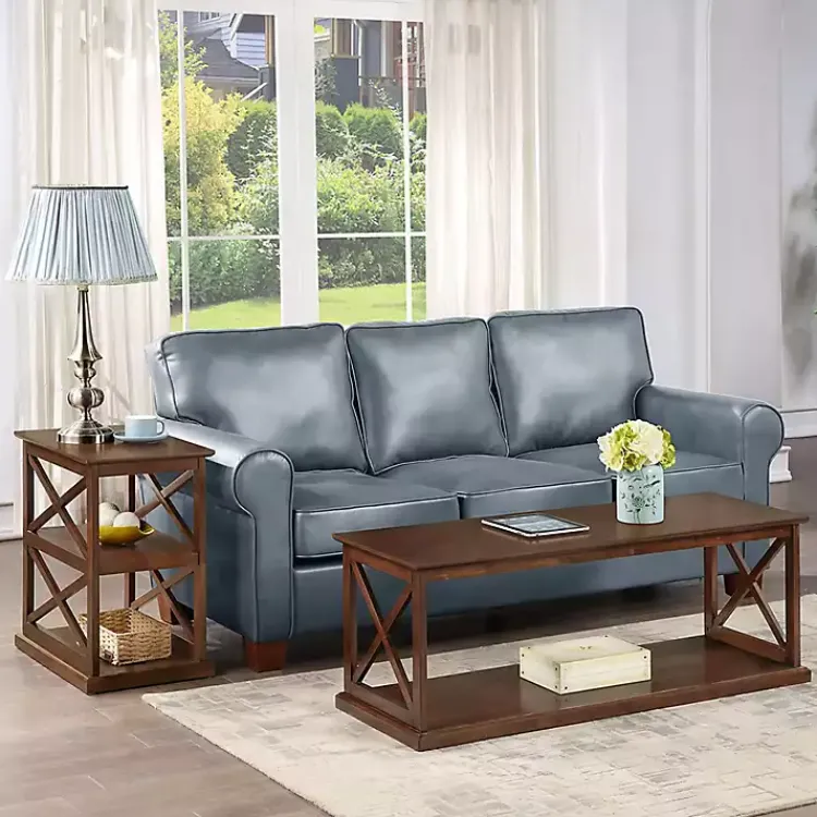 Kirklands Home Wood Double X Sides Coffee Table Brown Sale