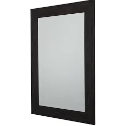 Kirklands Home Brown Wood Framed Beveled Edge Wall Mirror