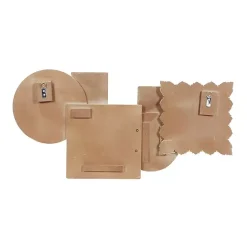 Kirklands Home Brown Wood Geometric Layered Shapes Wall Plaque Clearance