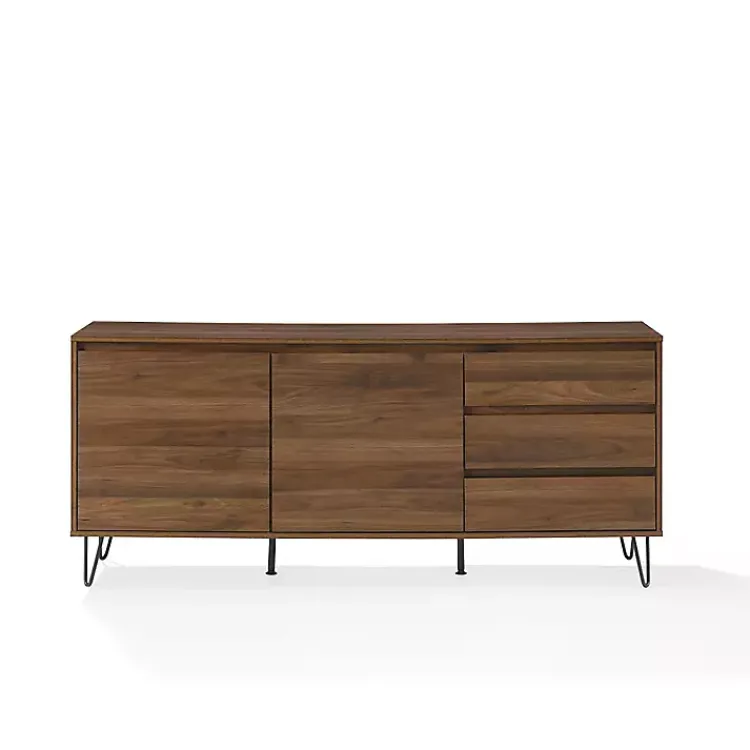 Kirklands Home Wood Hairpin Legs Media Cabinet Brown