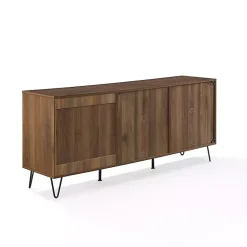 Kirklands Home Wood Hairpin Legs Media Cabinet Brown