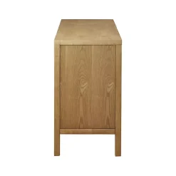 Kirklands Home Wood Layered Doors Cabinet Brown New