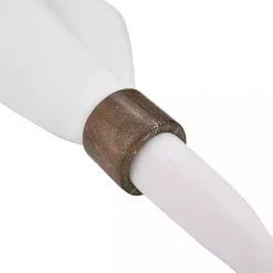 Kirklands Home Wood Napkin Rings, Set of 4 Brown Outlet