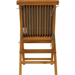 Kirklands Home Wood Outdoor Folding Dining Chairs, Set of 2 Brown Best