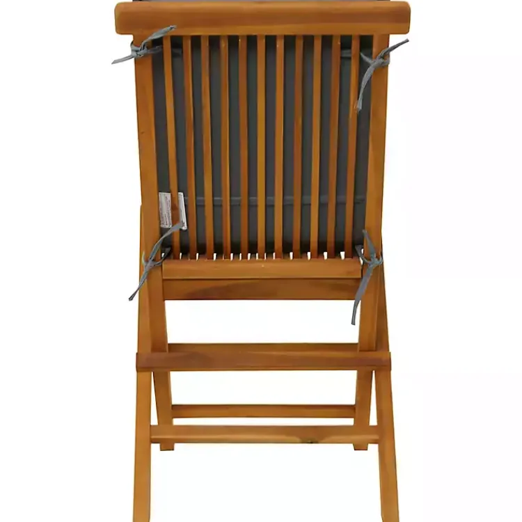 Kirklands Home Wood Outdoor Folding Dining Chairs, Set of 2 Brown Best
