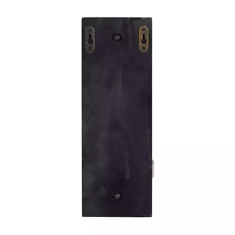 Sconces>Kirklands Home Brown Wood Sconce with Glass Holder