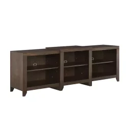 Kirklands Home Wood 6-Shelf Media Cabinet Brown Best