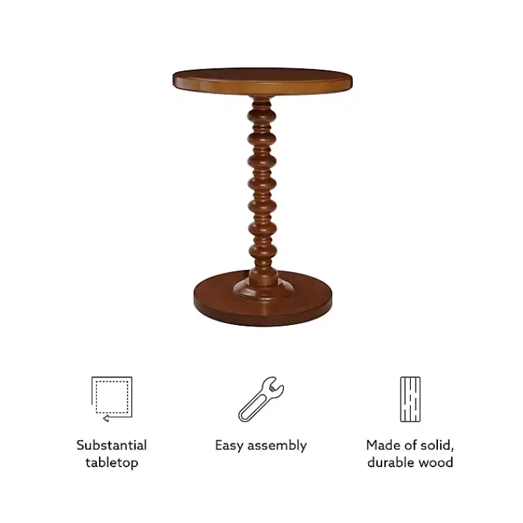 Kirklands Home Wood Spindle Side Table Brown Sale