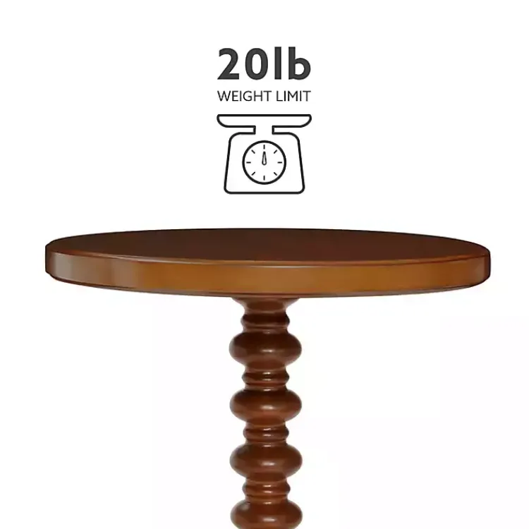 Kirklands Home Wood Spindle Side Table Brown Sale