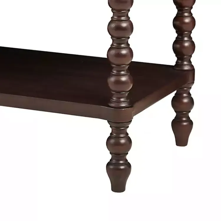 Kirklands Home Wood Turned Legs 2-Drawer Chest Brown Hot