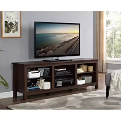 Kirklands Home Wood TV Stand, 70 in. Brown Clearance