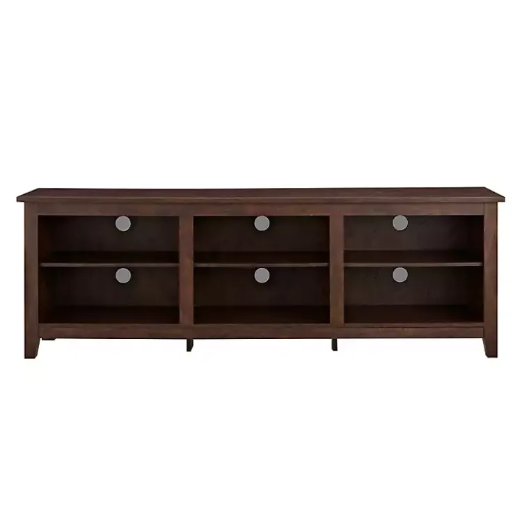 Kirklands Home Wood TV Stand, 70 in. Brown Clearance